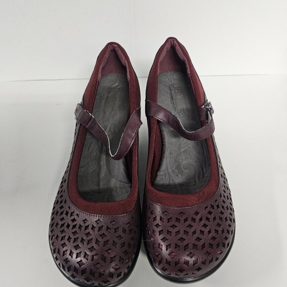 JBU Alcante Mary Janes Burgundy Y2K 11M - Picture 3 of 10